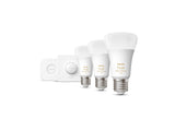 Kit de démarrage E27 Hue White Ambiance (3 ampoules + bouton intelligent) 1100LM