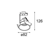 Bundle 3 LOTIS 82 Recessed Silver Bronze et 3 GU10 wca