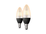 Pack de 2 ampoules E14 avec filament - White
