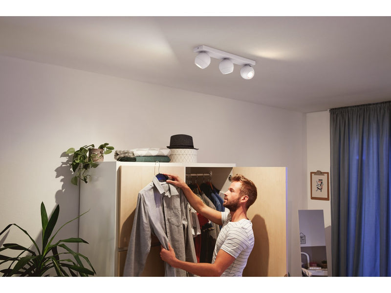 Spot triple Buckram Blanc