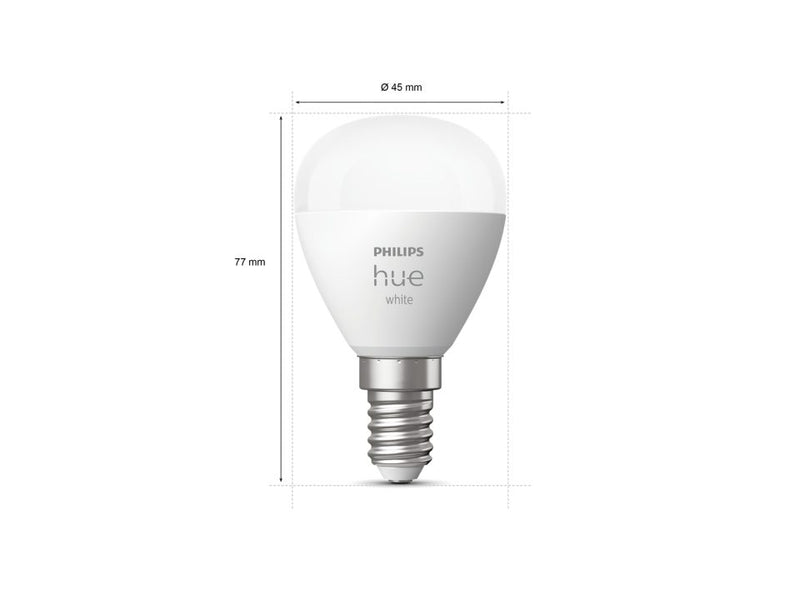 Pack de 2 ampoules sphérique E14 White