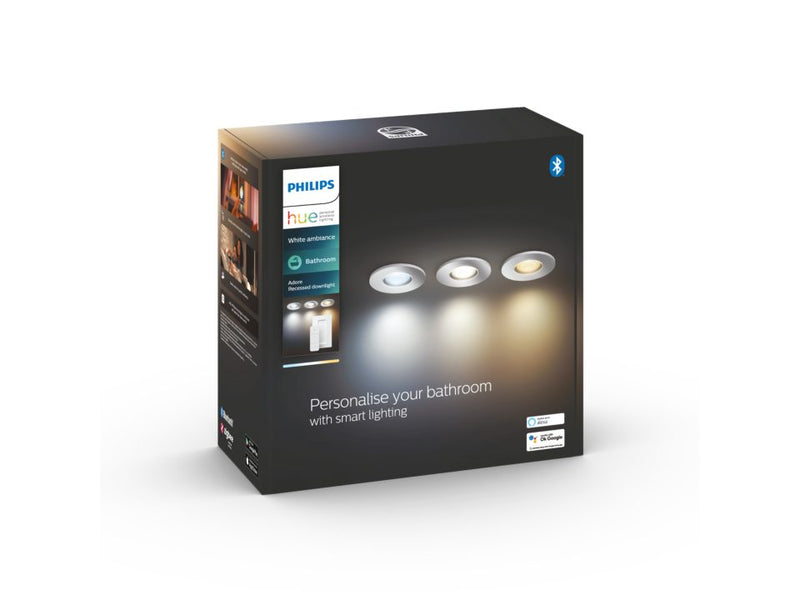 Spot Downlight encastrable Adore Bathroom Chrome (3 spots)