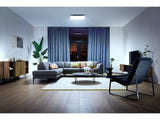 Panneau lumineux carré Aurelle 60X60 cm Blanc