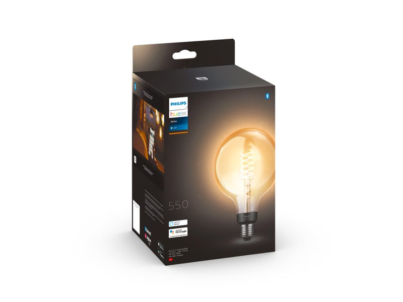 Pack Ampoule de 1 G125 E 27 Filament Globe Filament Hue White