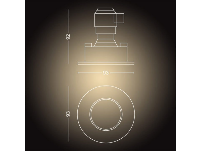 Spot encastrable pour salle de bains Adore Chrome