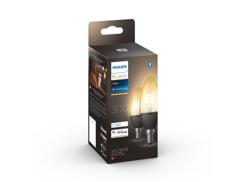 Pack de 2 ampoules E14 avec filament - White