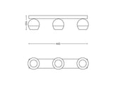Spot triple Buckram Noir