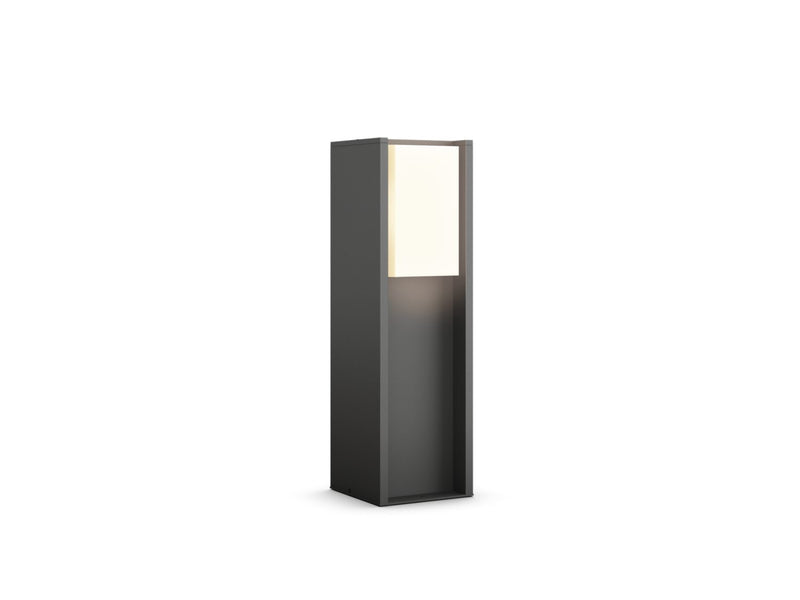 Borne d'éclairage Turaco Anthracite White