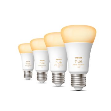 Hue White Ambiance Pack de 4 E27 (8.5W)