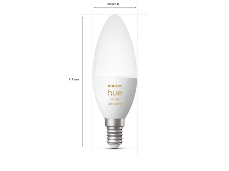 Pack de 2 ampoules E14 White ambiance