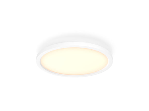 Panneau lumineux rond Aurelle Blanc