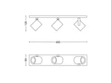 Spot triple Argenta Aluminium