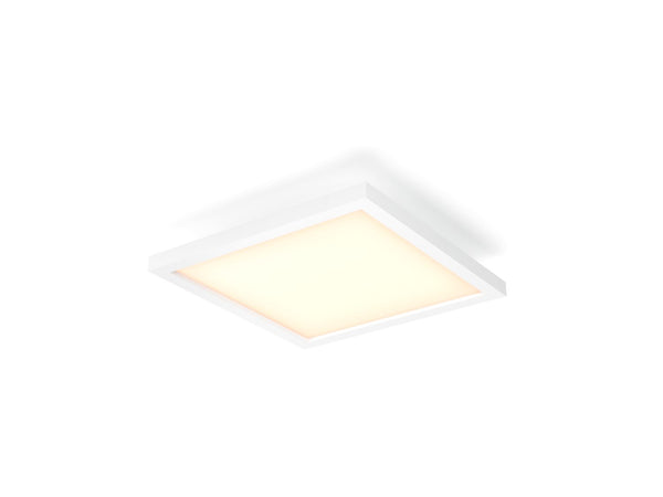 Panneau lumineux carré Aurelle 30X30 cm Blanc