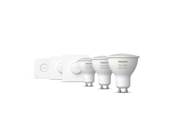 Kit de démarrage GU10 x3 ampoules +2 boutons intelligents