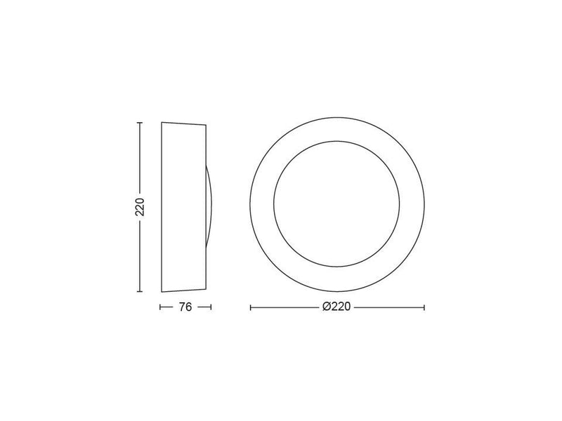 Applique murale extérieure Daylo Inox