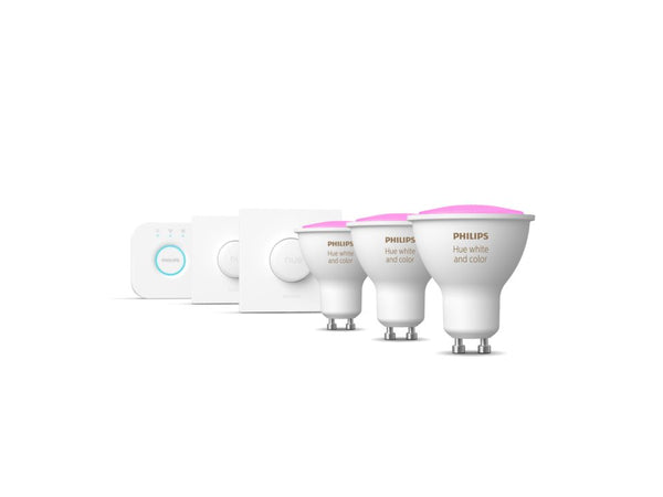 Kit de démarrage GU10 x3 ampoules +2 boutons intelligents