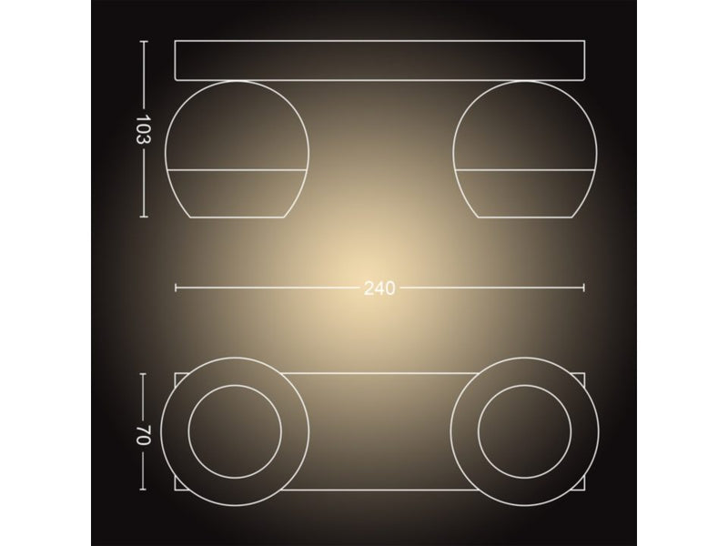 Spot double Buckram Noir