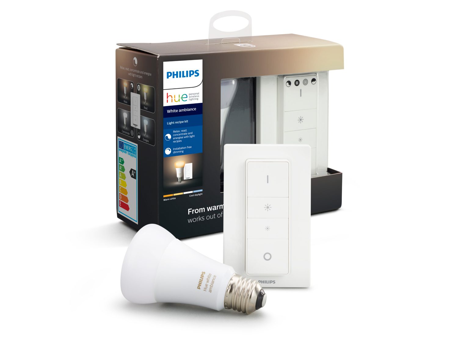 Kit ampoule Hue E27 White Ambiance et dim switch – INEX HOME