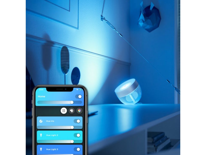 Lampe à poser Iris argent