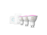 Kit de démarrage GU10 x3 ampoules White and Color ambiance + bouton intelligent